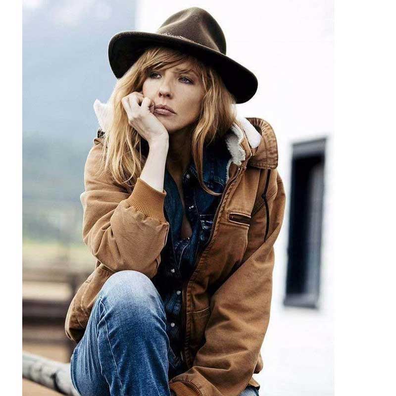 Beth Dutton Outfits Solid Color Loose Long Sleeves Thick Fleece Jacket Coat