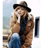 Beth Dutton Outfits Solid Color Loose Long Sleeves Thick Fleece Jacket Coat