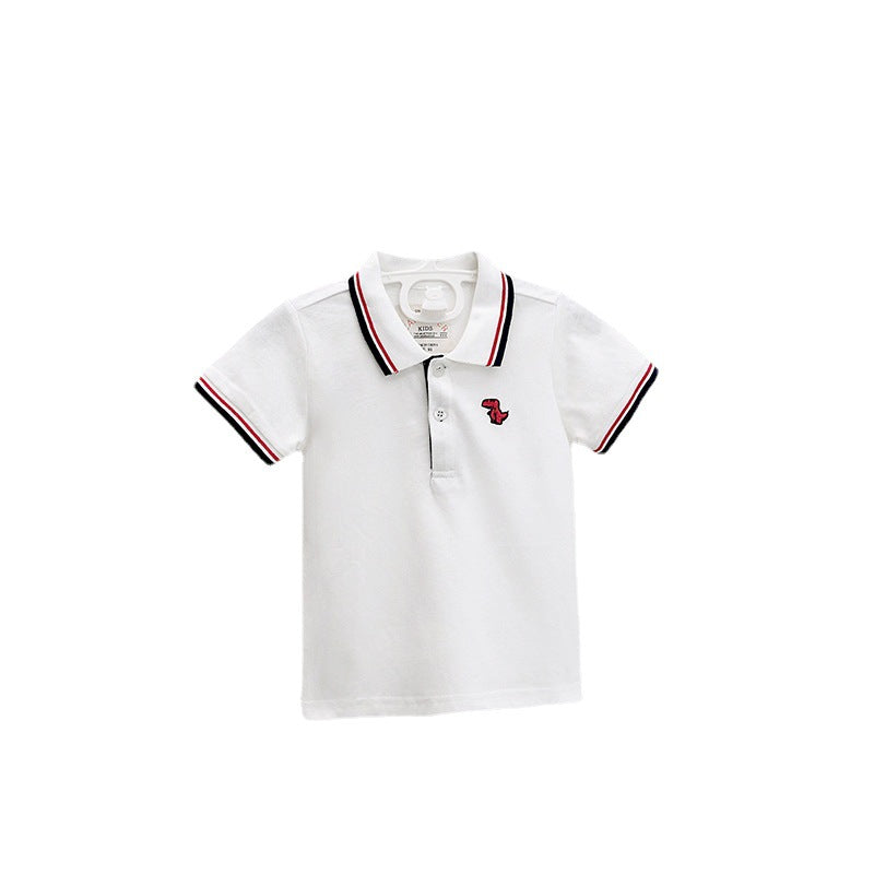 Children Boy Polo Shirts Summer Cotton Tops Children Casual