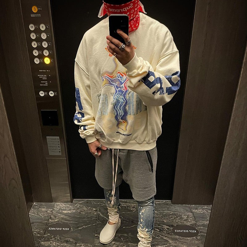 Rrr123 Sweatshirt Fear of God Rrr123 Joint Name Fog Jerry Same Cross Loose