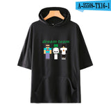 Dreamwastaken Novelty Hoodies Dream Merch Shirt Loose Print Fashion Loose Hooded T-shirt Short Sleeve Top