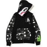 Bape Hoodie Men's Women's Zipper Sweater Jacket