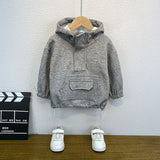 Toddler Boys Sweater Boys Hooded Sweatshirt Spring Clothes
