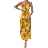 Nina Parker Dresses Backless Dress Waist Trimming Spaghetti Straps Long Dress