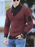 Men's Sweater Pullover Long Sleeve Turtleneck Sweater