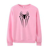 Men Spider Hoodie Spider-Man Crew Neck Sweater