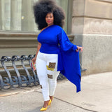 Women Plus Size Jeans Leopard Splicing Slim Denim Pencil Pants