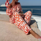 Women Pants Sui Spring Summer Women's Wear Printing Suit