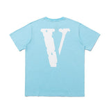 Vlone Summer Trendy Short Sleeve Short Sleeve Men's and Women's Tshirt