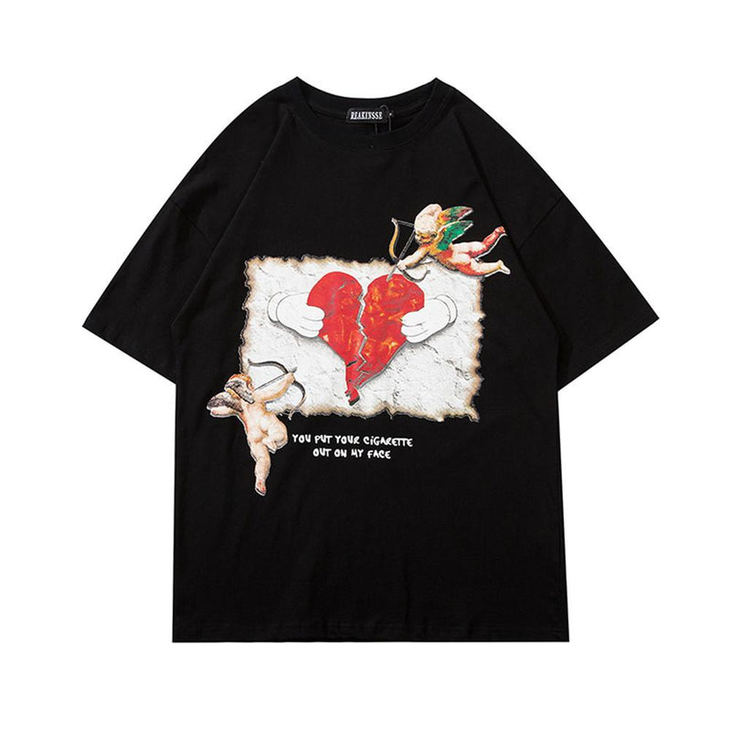 Men's T Shirt Summer Casual Tops Printed Short Sleeve T-shirt Men's round Neck Half Sleeve Street Fashion Loose Pullover Half Sleeve