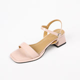 Nude Block Heel Sandals