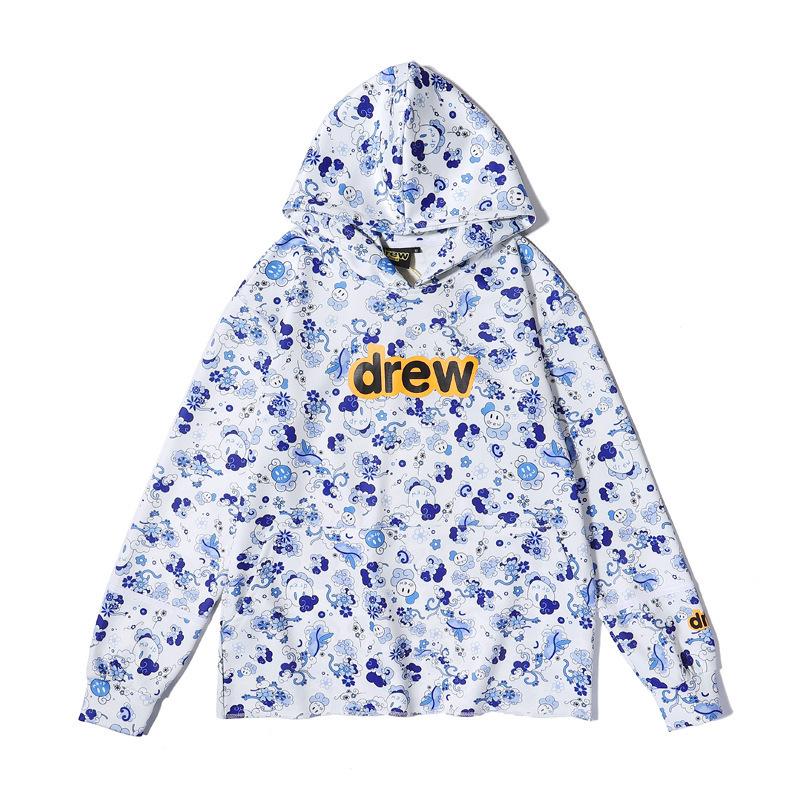 Justin Bieber Drew House Printed Hoodie Spring and Autumn Thin Men