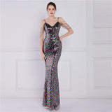 Sequin Evening Dress Sequined Fishtail Formal Dress