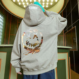 Smiley Face Hoodie Hooded Sweater Men's Smiley Face Hooded Jacket