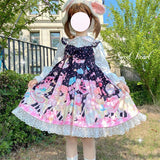 Gothic Lolita Harajuku Style Clothing Cream Party Cute Suspenders JSK Dress