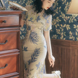 Women Cottagecore Dress Summer Dress Mid-Length Style Skirt