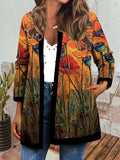 Beth Dutton Outfits Women's Autumn and Winter Personalized Printed Cardigan Casual Jacket