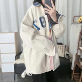 Corduroy Patch Jacket Multi-Color Coat Spring and Autumn Retro Loose Jacket