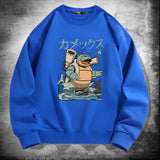 Men and Women Pokemon Pikachu Hoodie Pokémon Squirtle Crew Neck Pullover Sweatshirt