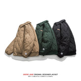 Men Coat Men's Winter Warm Cotton-Padded Coat Coat