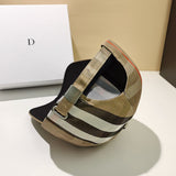 Vintage Check Baseball Cap