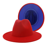 Walter White Fedora Woolen Hat Double-Sided Felt Hat Autumn Winter Retro Fedora Hat