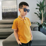 Children Boy Polo Shirts Summer Boys Short Sleeve Lapel T-shirt Short Sleeve