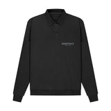 Essentials Polo Shirt Fog Fear of God Loose Long Sleeve Sweatershirt