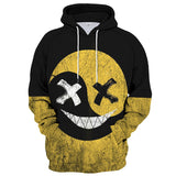 Smiley Face Hoodie Spring and Autumn Smiley Face Digital Printing Leisure Sports