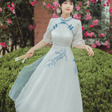 Women Cottagecore Dress Vintage Dress Long Dress