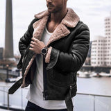 Bane Coat Fur Integrated Contrast Color