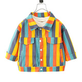 Toddler Boys Jackets Boys' Coat Spring and Autumn Striped
