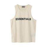 Fog Essentials Vest Fashion Brand Fear Of God Double Line Essentials Letter T-shirt Vest Fog High Street Bottoming Shirt Men