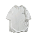 Men T Shirt Summer Casual Tops Men's Clothes Summer Wear Vintage Men's round Neck Short Sleeve Casual Loose Letter Color-Striped Printing