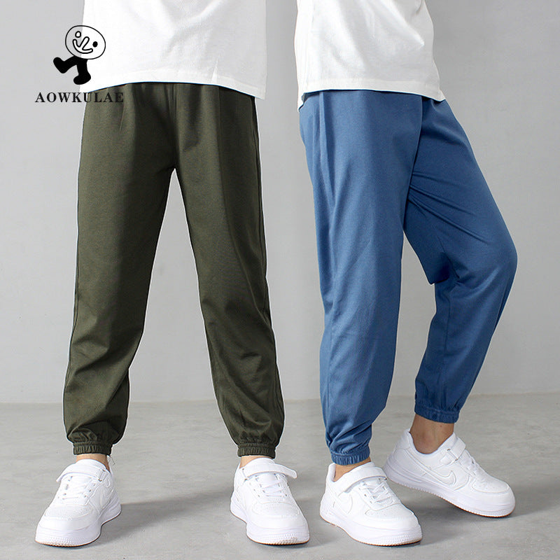 Children Boy Pants Summer Girls' Summer Cotton Trousers