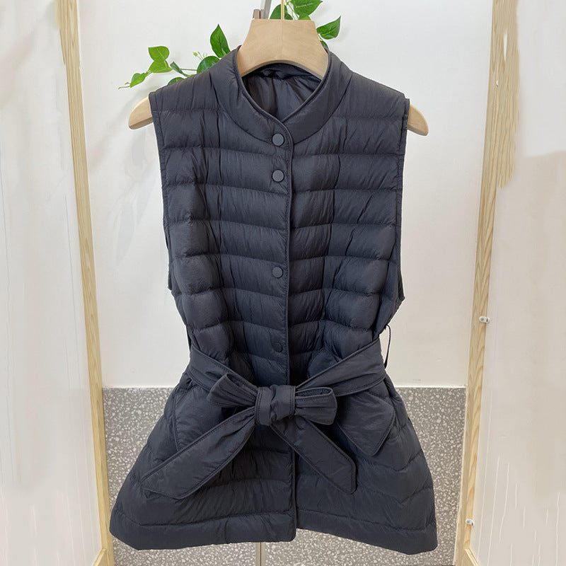 Women Winter Coats Puffer down Vest Autumn and Winter Vest Slim Vest