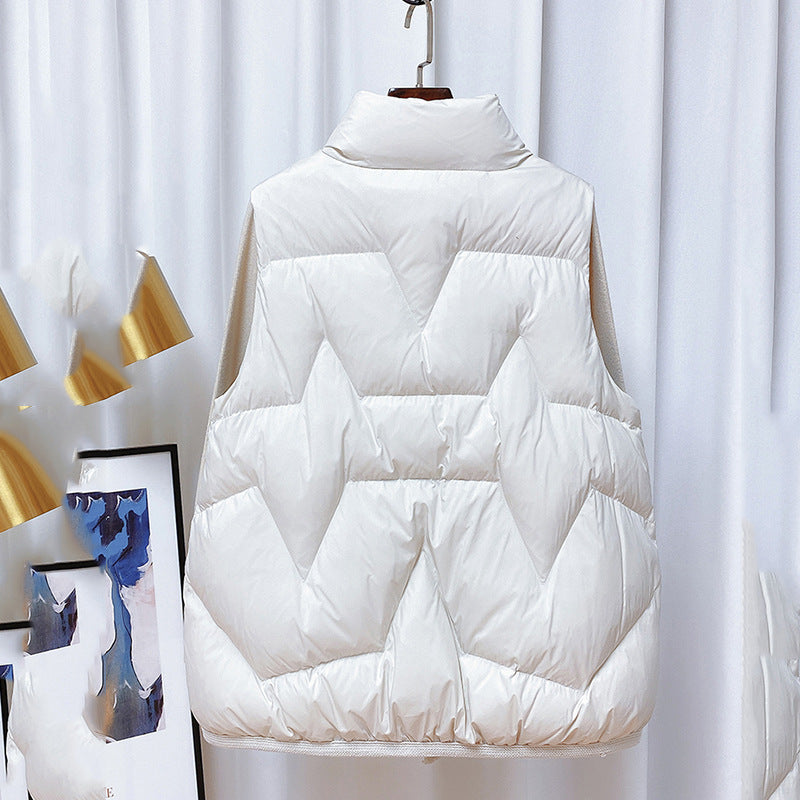 Women Winter Coats Puffer down Vest down Vest Women's Short Autumn and Winter Loose