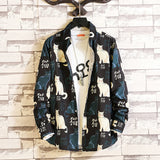 Men's Shirts Printed Large Size Long Sleeve Shirt