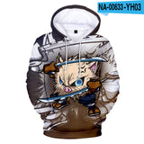 Men and Women Pokemon Pikachu Coat Autumn Winter Sweater Digital Printing 3D Hooded Long Sleeve