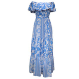 Women Bohemian Dress Spring/Summer Printed Dress for Woman Female