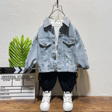 Toddler Boys Jackets Boys Spring Clothing Denim Jacket Ripped