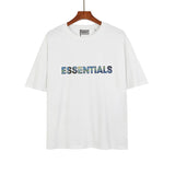 Fog Essentials Tshirts Fog Fear Of God Essentials Starry Sky Oil Painting Printing Loose Short Sleeve T-shirt for Men and Women