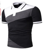 Polo Shirts Spring/Summer Polo Shirt Color Matching Men's T-shirt
