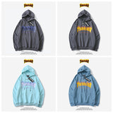 Thrasher Hoodie Sweater Hooded Velvet Padded Loose Long Sleeve