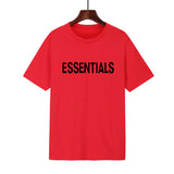 Fear Of God Fog T Shirt Essentials Double Line Letter Loose High Street Short Sleeve T-shirt For Men