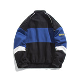 Blackair Jacket Vintage Casual Multicolor Embroidered Baseball Collar Cotton Jacket