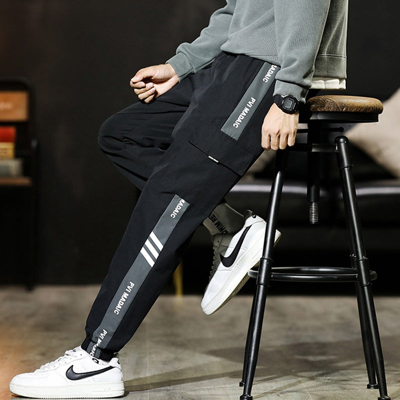 Men's Pant Cargo Pants Men's Straight Casual Pants