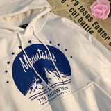 Slogan Graphic Hoodie Loose Pullover Coat