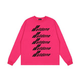 We11done Hoodie Letter round Neck Loose Men's and Women's Sweater