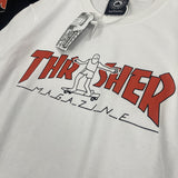 Thrasher T Shirt Summer Flame Skateboard Villain Hip Hop Printed Loose T-shirt